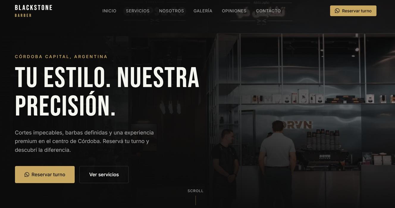 Demo web barbería Blackstone